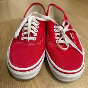 Red Vans (women’s 8 / men’s 6.5)